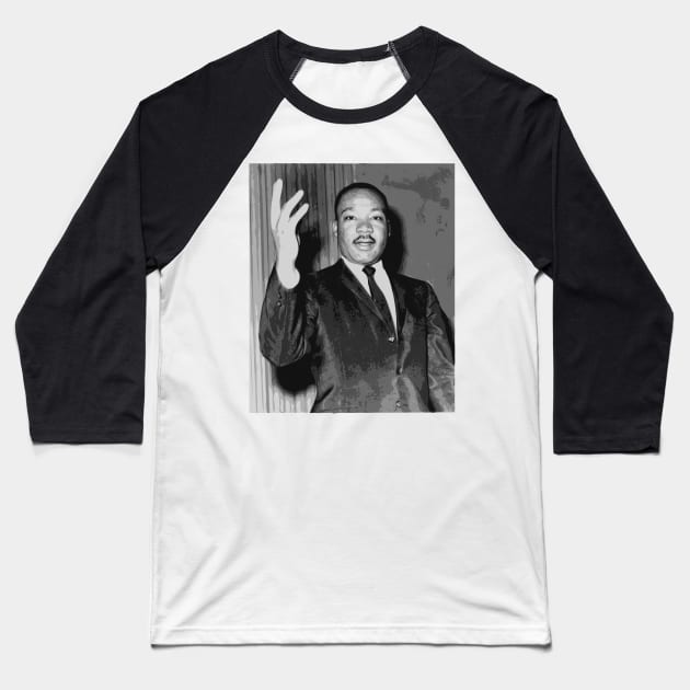 Martin Luther King Jr Baseball T-Shirt by Tamie